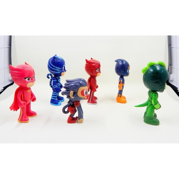 PJ Masks Figures Toys Various Characters Lot of 6 Catboy Gekko Owlette Munki-Gu - Picture 6 of 8